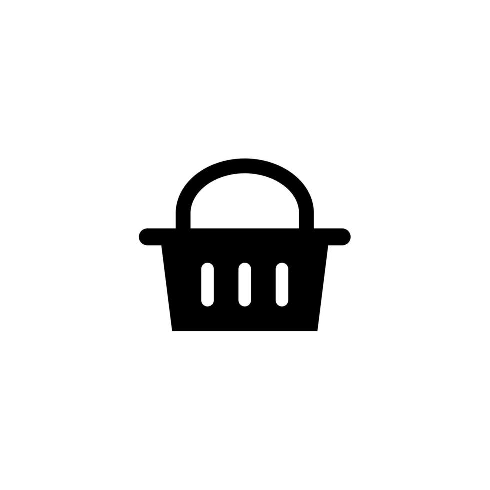 shopping cestino icona semplice vettore Perfetto illustrazione
