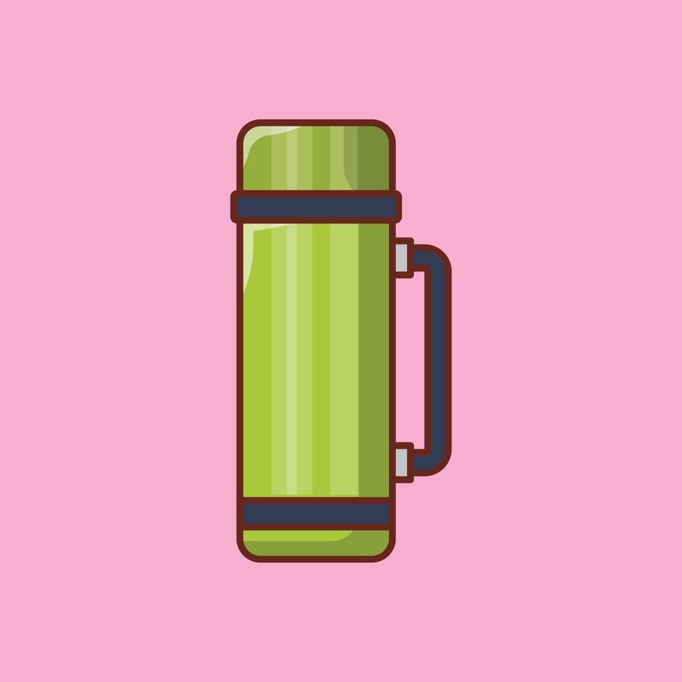 illustrazione vettoriale della bottiglia di bevanda su uno sfondo simboli di qualità premium. icone vettoriali per il concetto e la progettazione grafica.