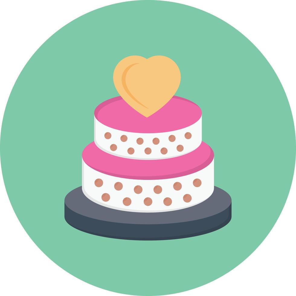 illustrazione vettoriale della torta su uno sfondo. simboli di qualità premium. icone vettoriali per il concetto e la progettazione grafica.