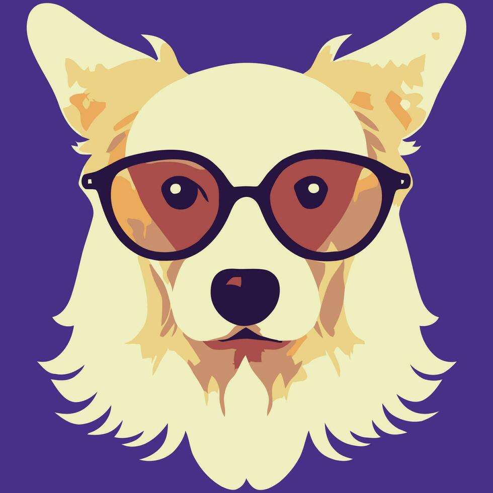 illustrazione vettore grafico di d'oro cane da riporto indossare occhiali da sole isolato bene per logo, icona, mascotte, Stampa o personalizzare il tuo design