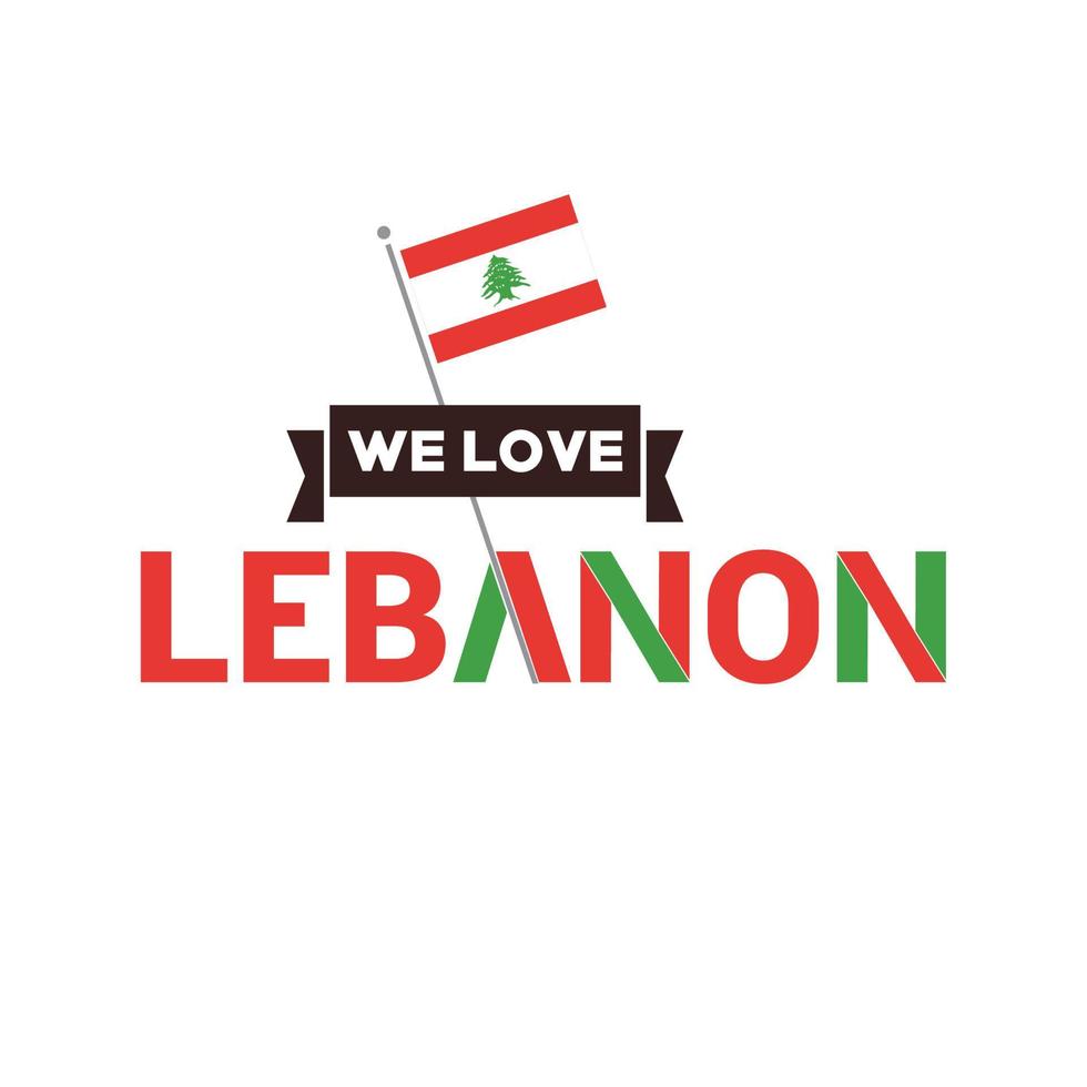 Libano indipendenza giorno design vettore