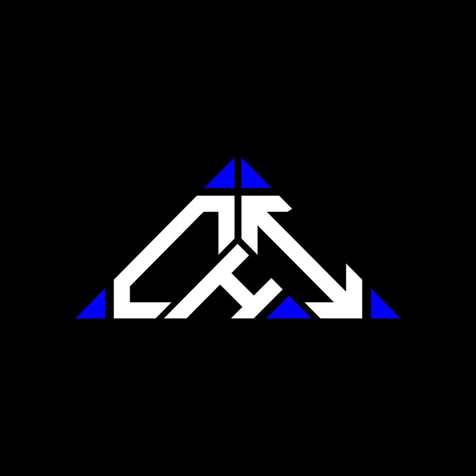 chi lettera logo creativo design con vettore grafico, chi semplice e moderno logo nel triangolo forma.