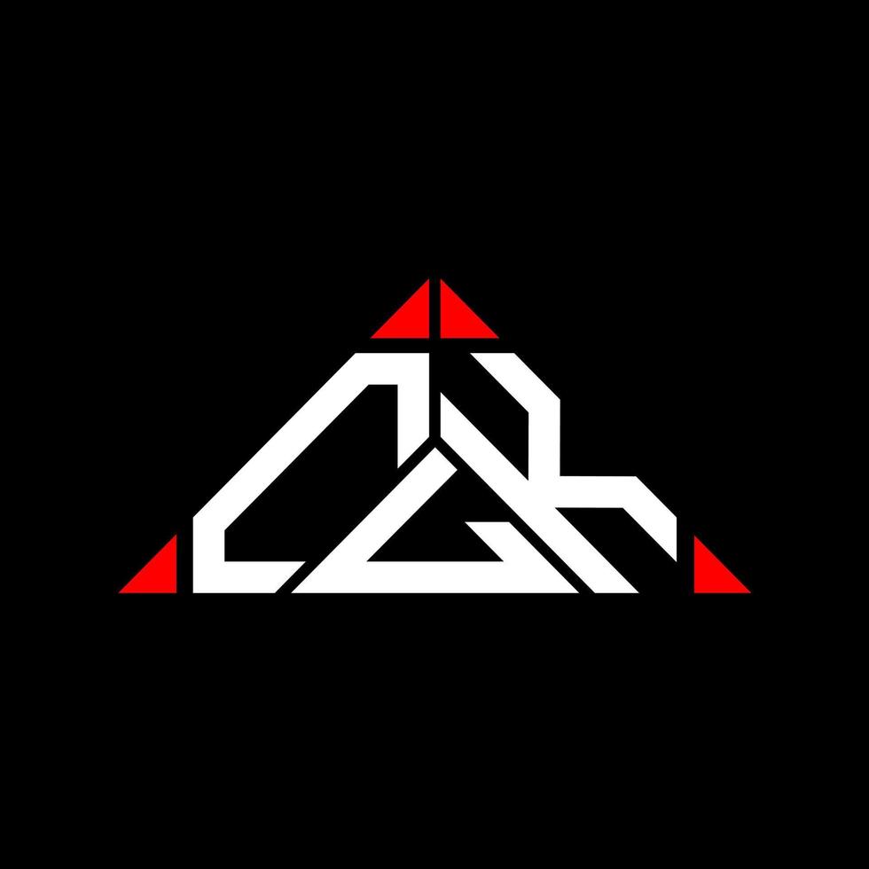 clic lettera logo creativo design con vettore grafico, clic semplice e moderno logo nel triangolo forma.