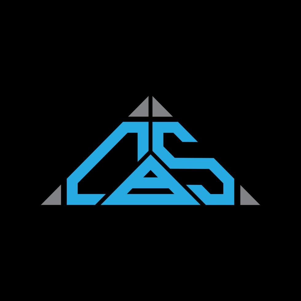 cbs lettera logo creativo design con vettore grafico, cbs semplice e moderno logo nel triangolo forma.