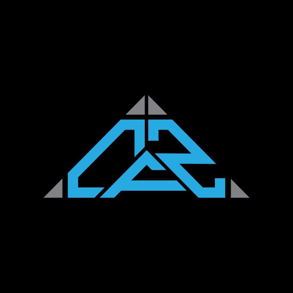cfr lettera logo creativo design con vettore grafico, cfr semplice e moderno logo nel triangolo forma.