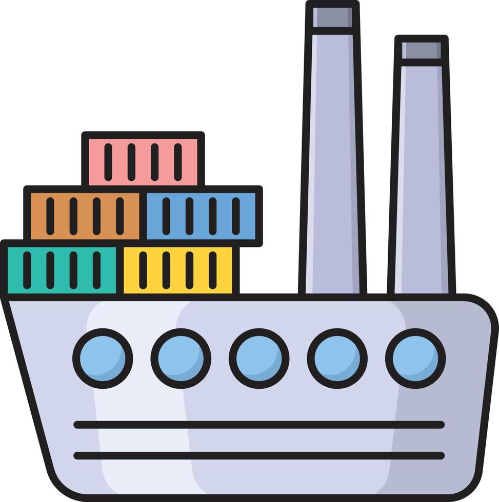 illustrazione vettoriale della nave su uno sfondo simboli di qualità premium. icone vettoriali per il concetto e la progettazione grafica.