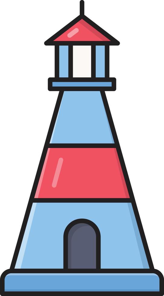 illustrazione vettoriale del faro su uno sfondo simboli di qualità premium. icone vettoriali per il concetto e la progettazione grafica.