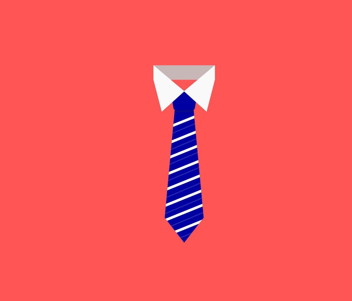 blu cravatta design vettore