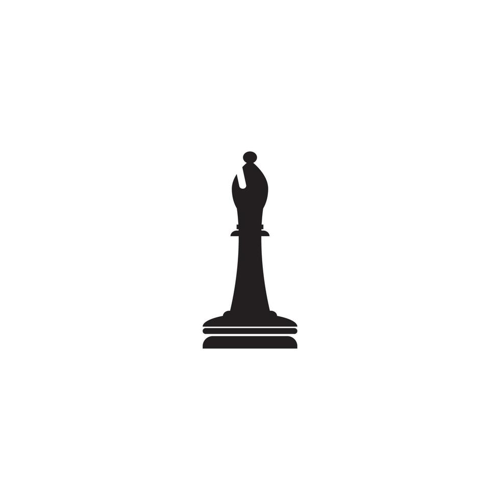 vettore scacchi pezzo impostato per logo design. pedone, torre, cavaliere, vescovo, re e Regina illustrazione