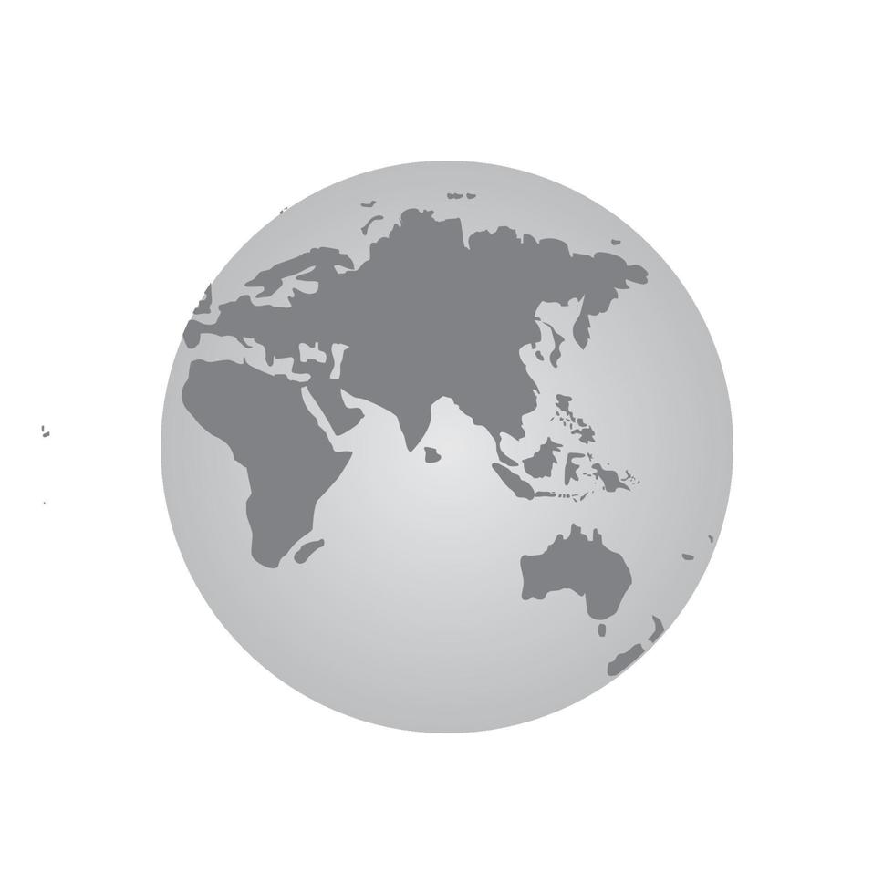 mondo carta geografica logo vettore