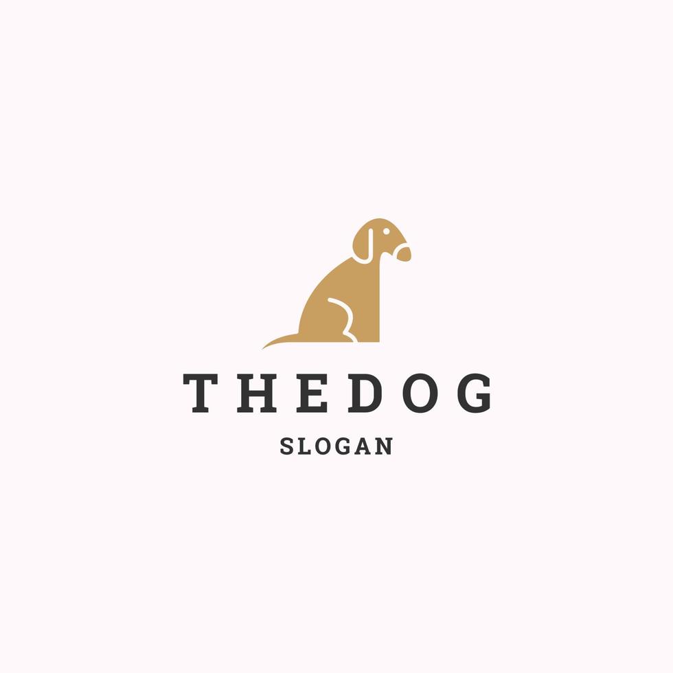 il cane logo icona design modello vettore illustrazione