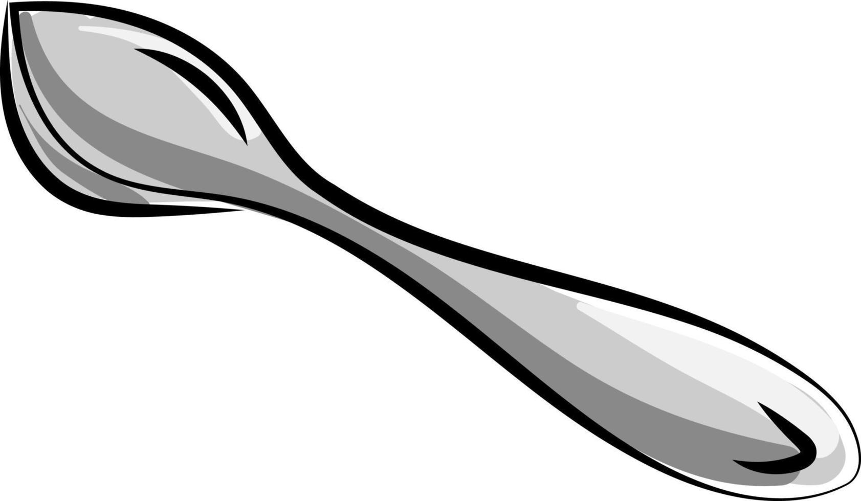 un' cucchiaio, illustrazione, vettore su bianca sfondo.
