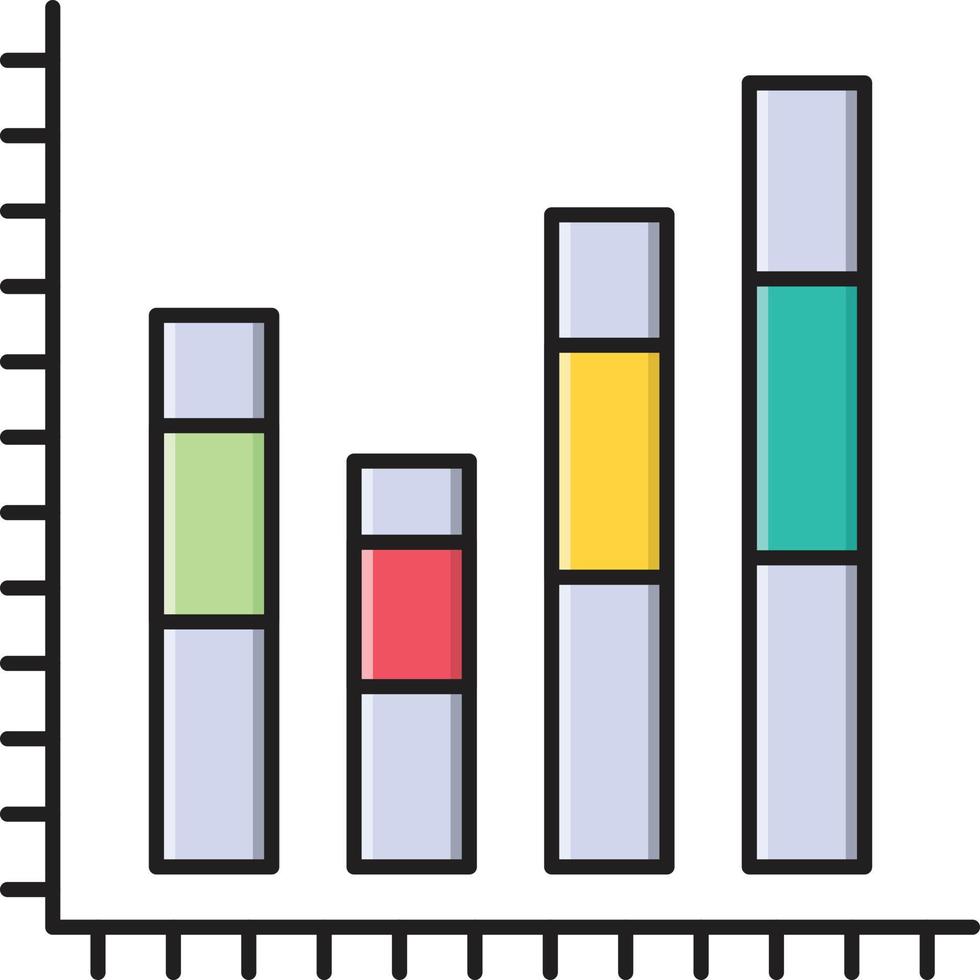 illustrazione vettoriale del grafico su uno sfondo. simboli di qualità premium. icone vettoriali per il concetto e la progettazione grafica.