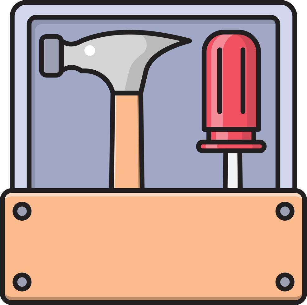utensili scatola vettore illustrazione su un' sfondo.premio qualità simboli.vettore icone per concetto e grafico design.