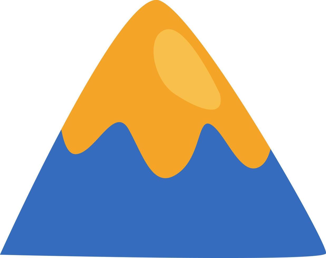 campeggio montagna, illustrazione, vettore su un' bianca sfondo.