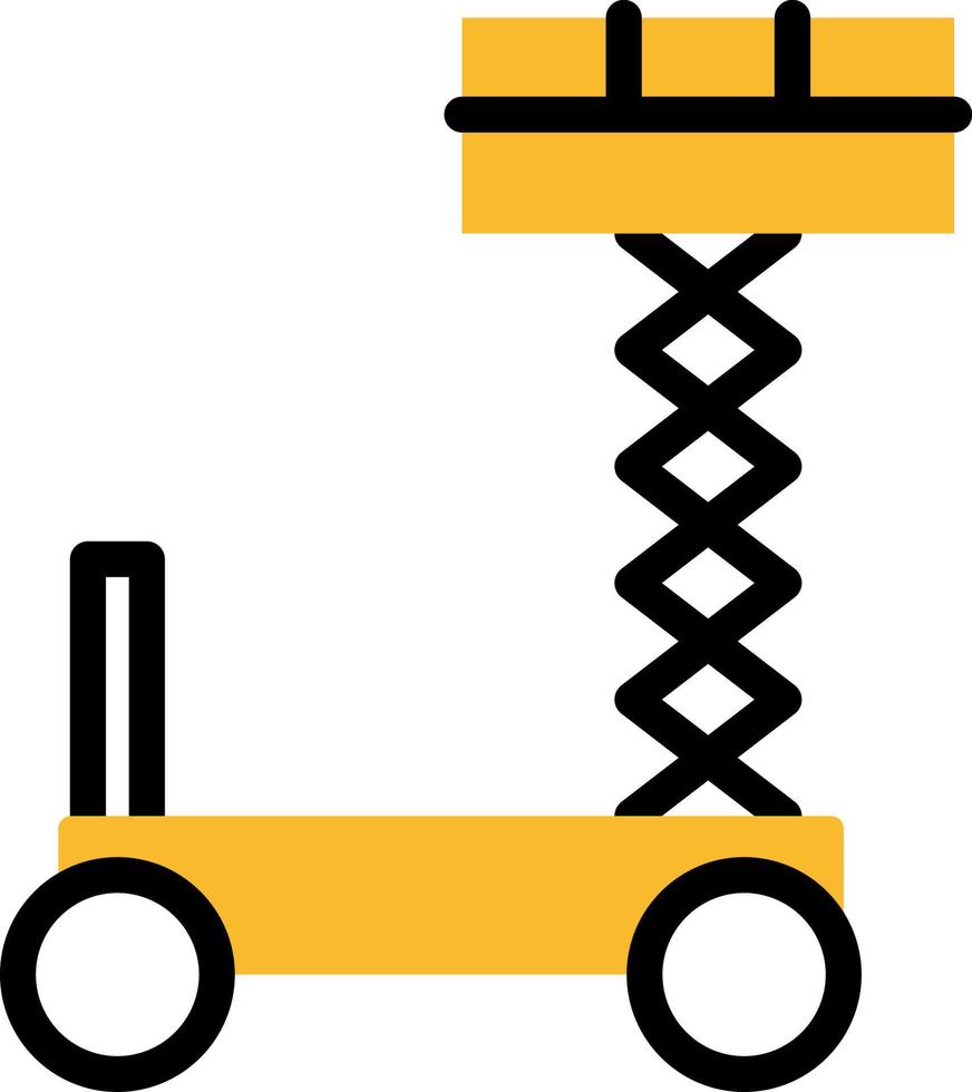 difficile attrezzature sollevatore, illustrazione, vettore su un' bianca sfondo.