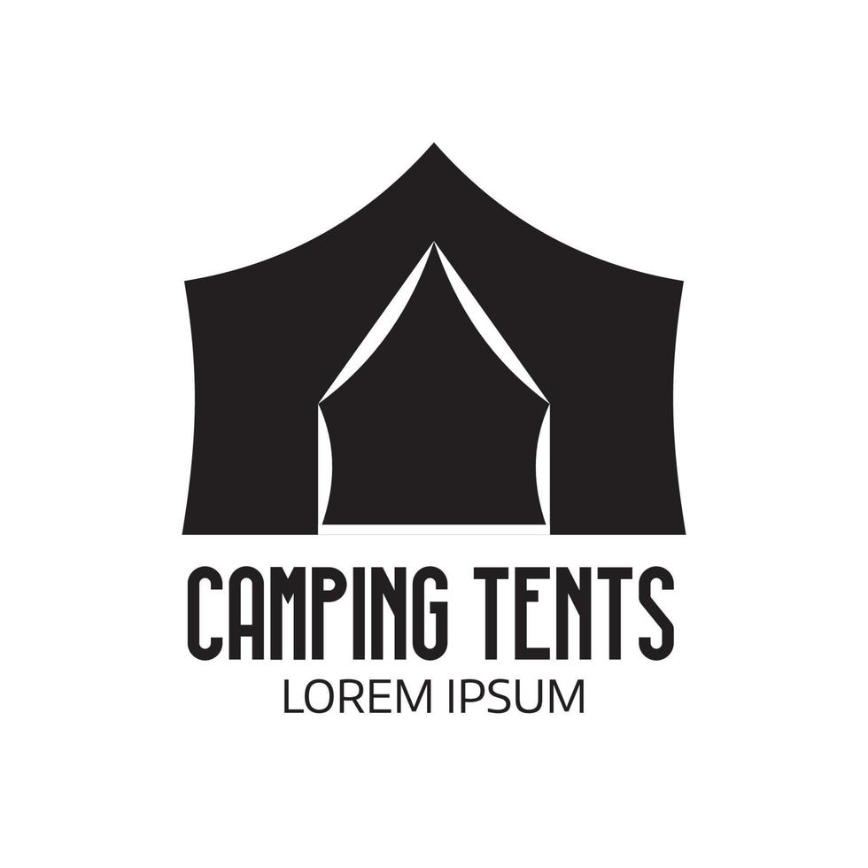 turista campo logo o tenda icona vettore