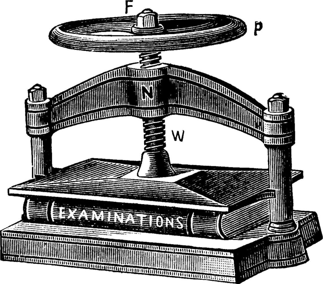 vite stampa, Vintage ▾ illustrazione. vettore