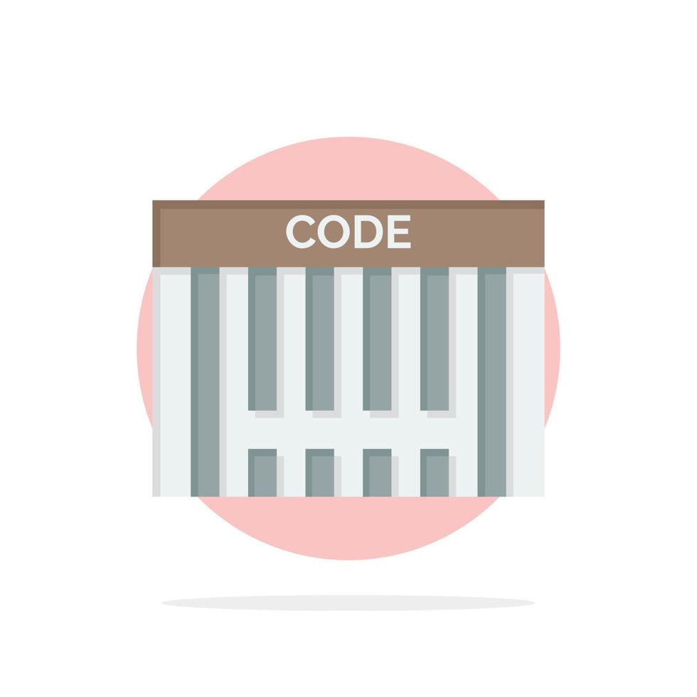 bar codice a barre codice shopping astratto cerchio sfondo piatto colore icona vettore