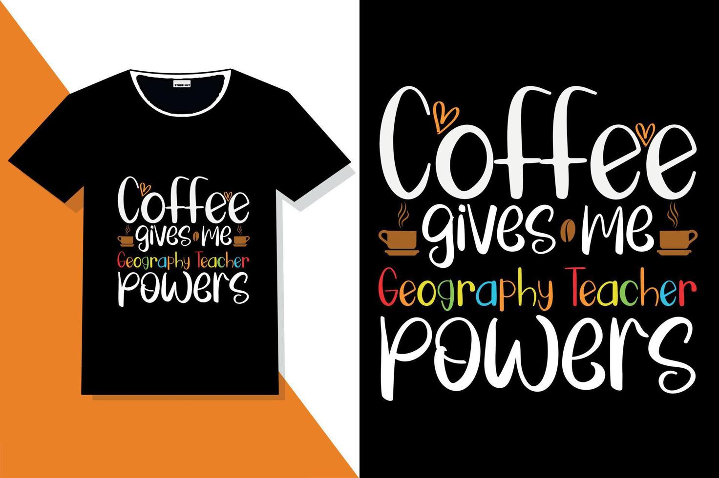 design della maglietta tipografia caffè vettore