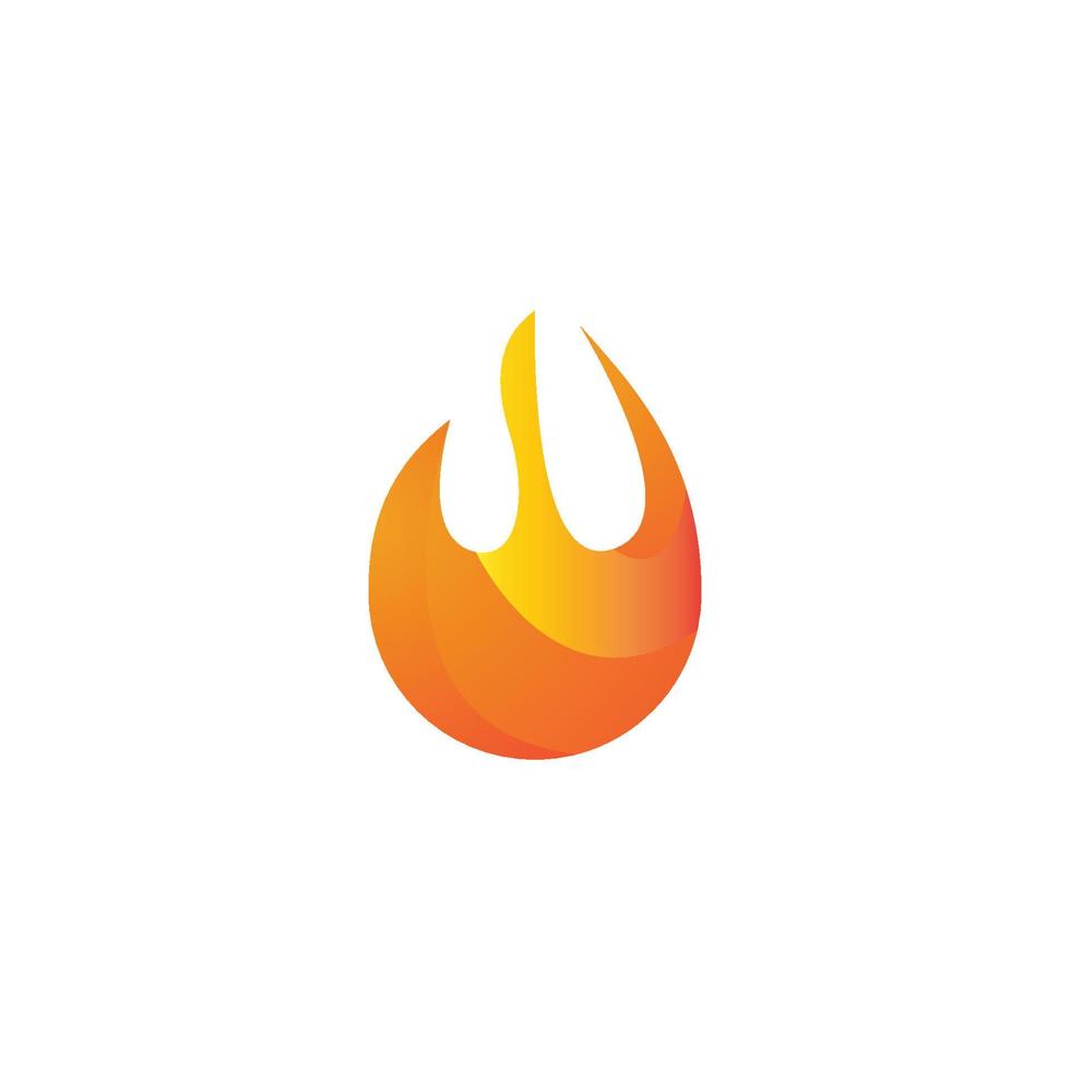 fuoco fiamma logo vettore