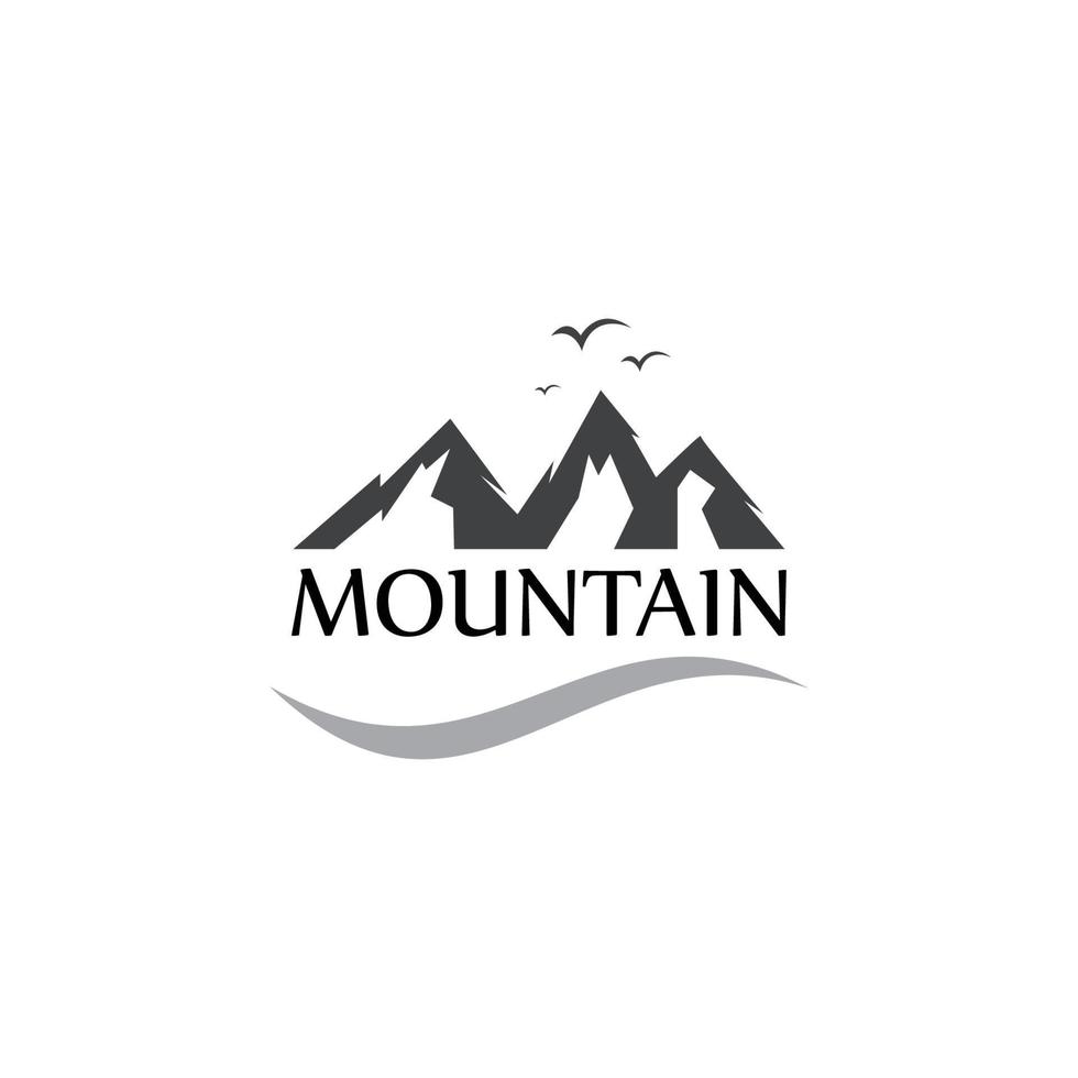 vettore logo montagne