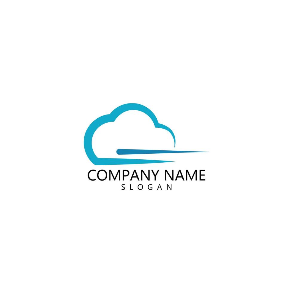 vettore logo cloud