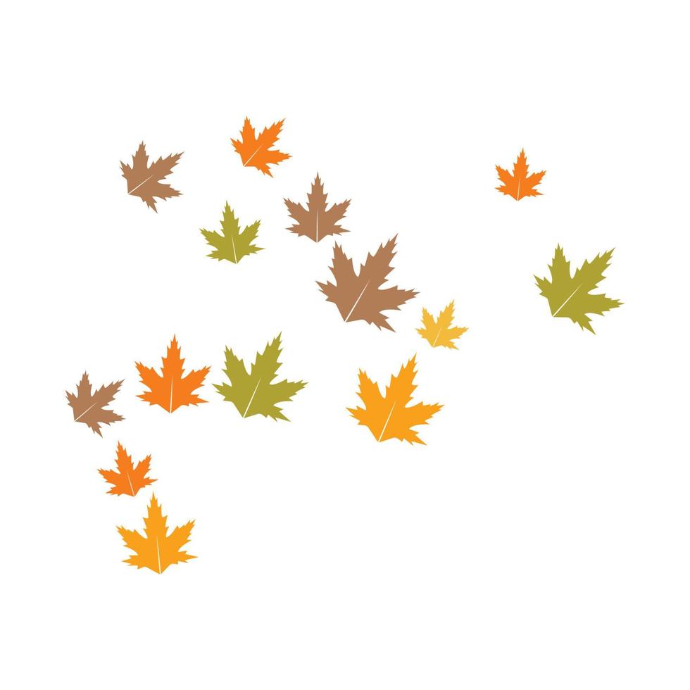 autunno foglia logo vettore