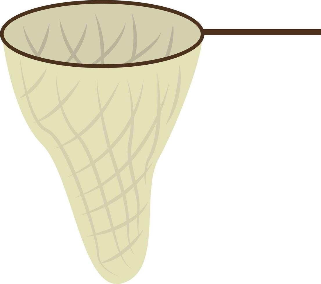 pesca rete, illustrazione, vettore su bianca sfondo.