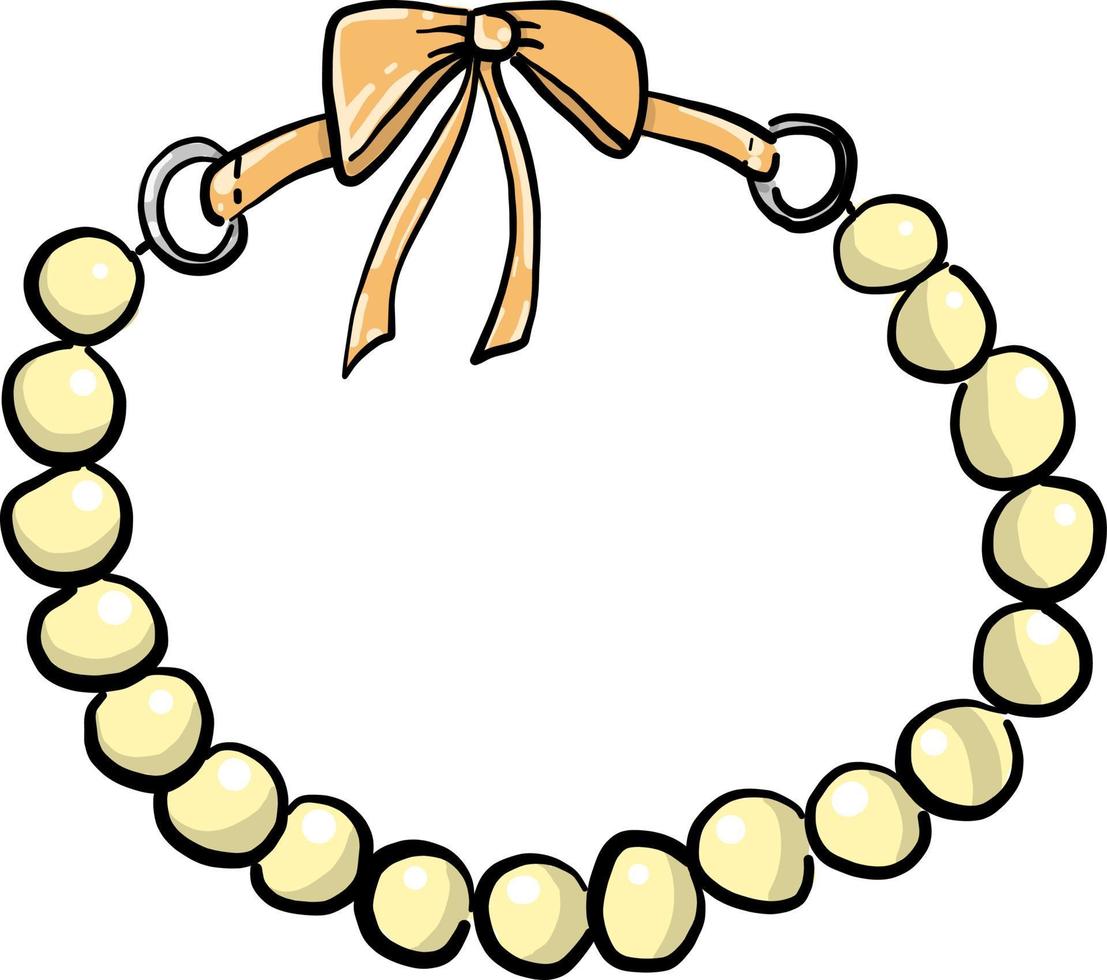 perlina braccialetto , illustrazione, vettore su bianca sfondo