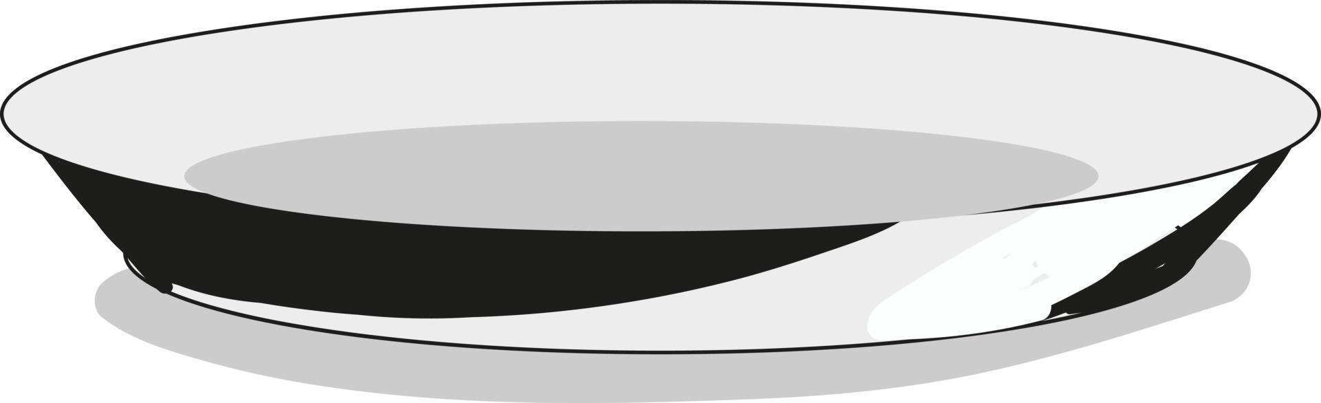 bianca piatto, illustrazione, vettore su bianca sfondo