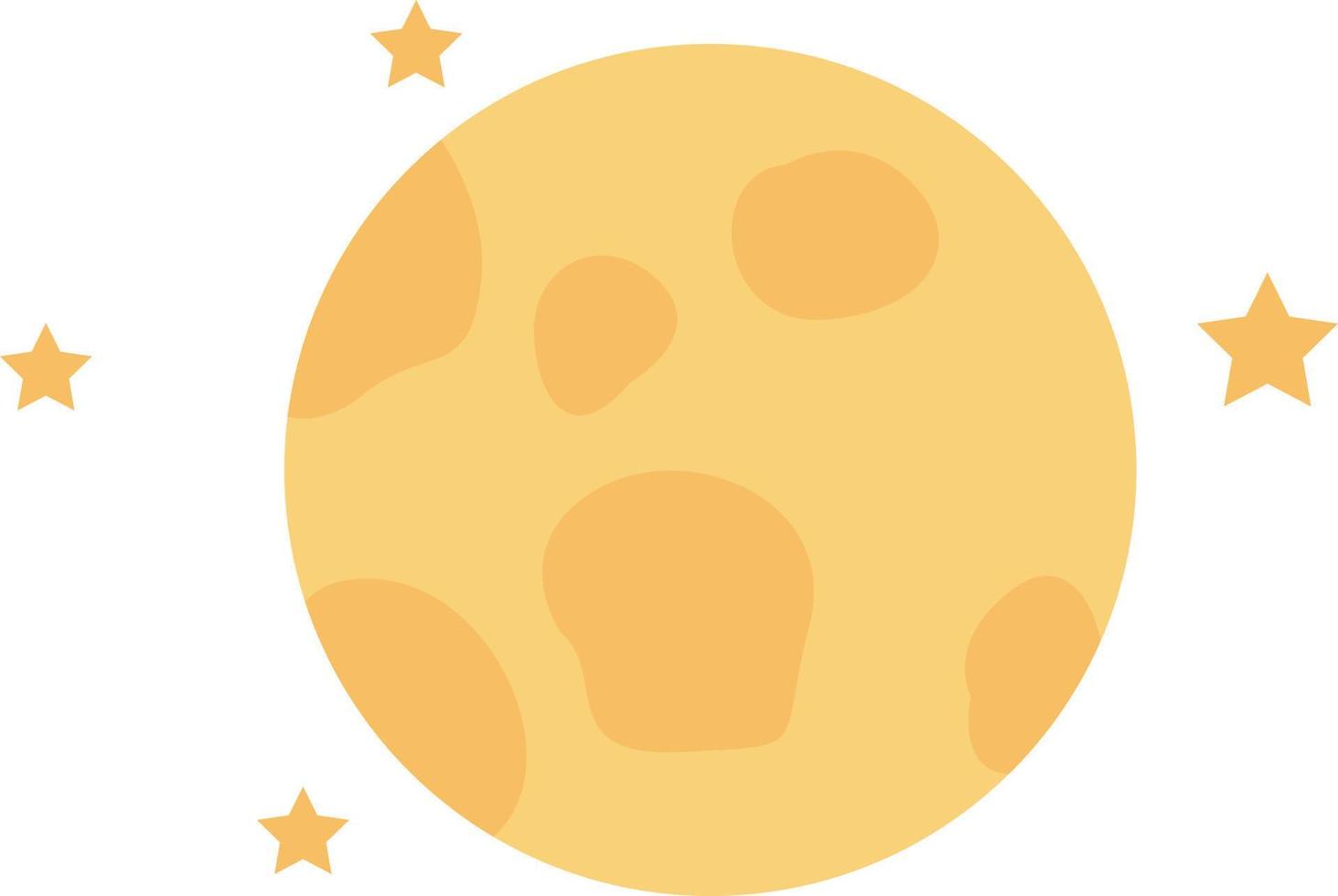 pieno Luna, illustrazione, su un' bianca sfondo. vettore