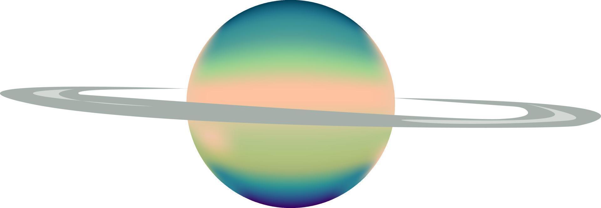 pianeta Saturno, illustrazione, vettore su bianca sfondo