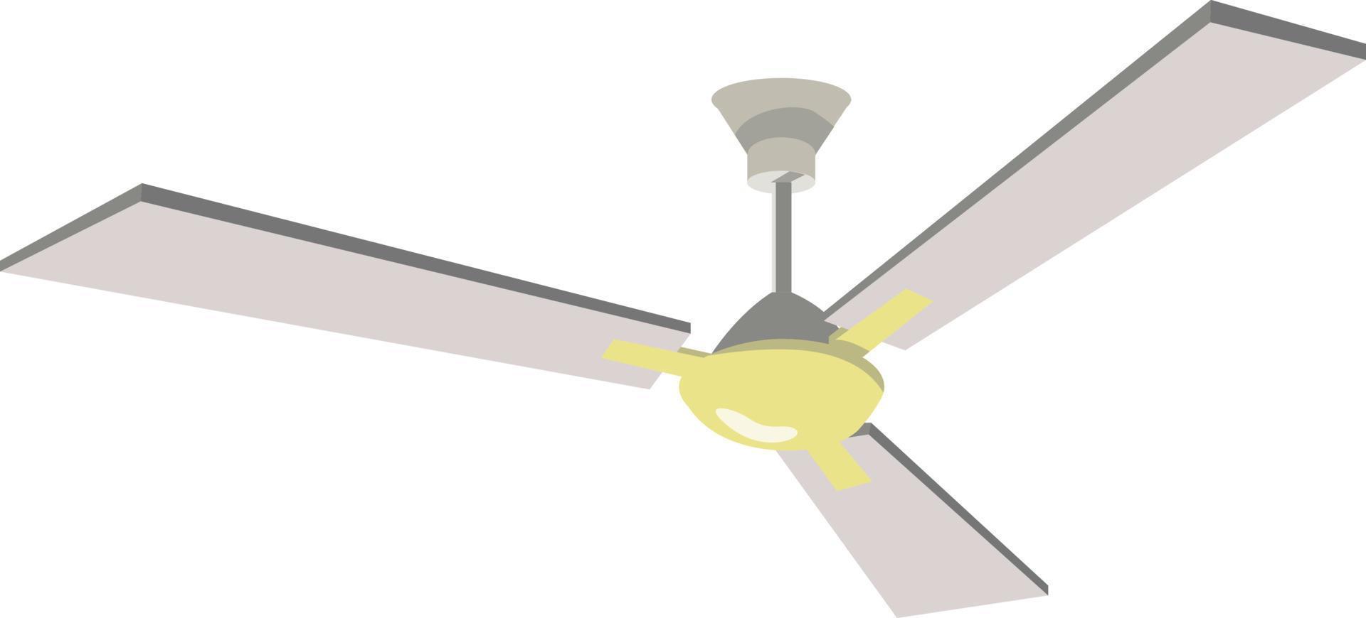 soffitto fan, illustrazione, vettore su bianca sfondo.