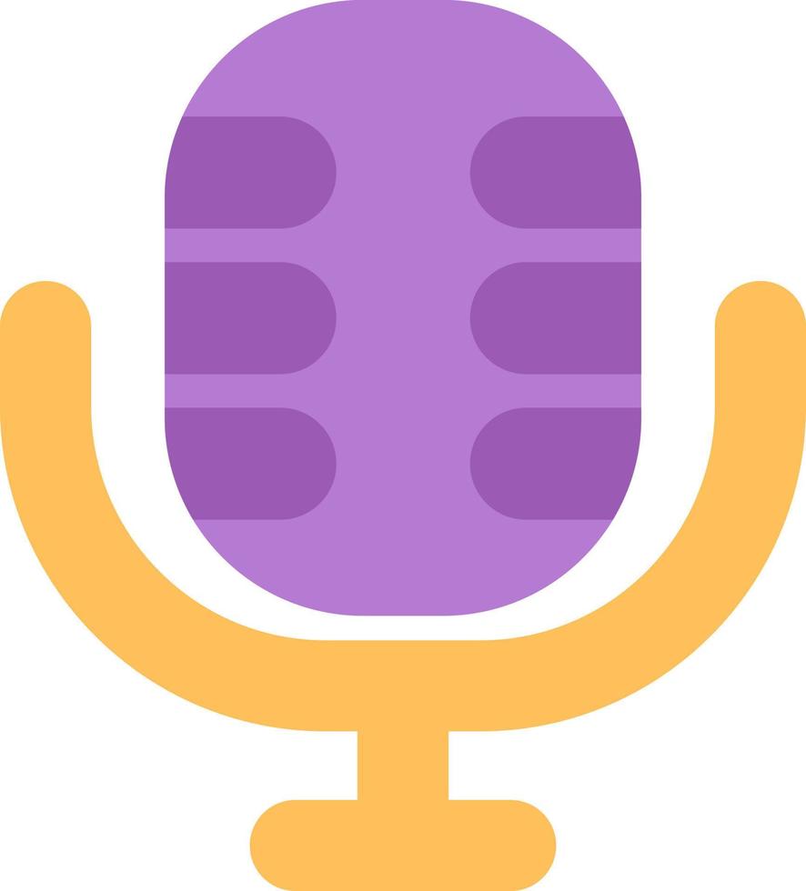 Podcast microfono, illustrazione, vettore su un' bianca sfondo.