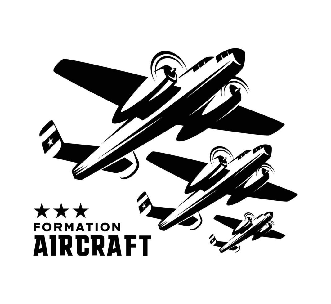 aereo formazione illustrazione vettore