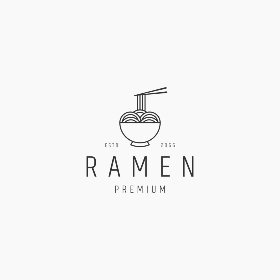 ramen logo icona design modello vettore