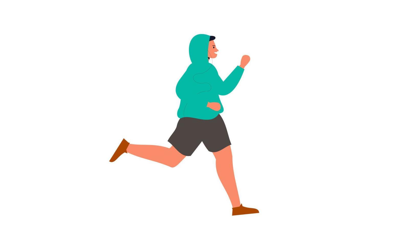 in esecuzione jogging tempo illustrazione vettore