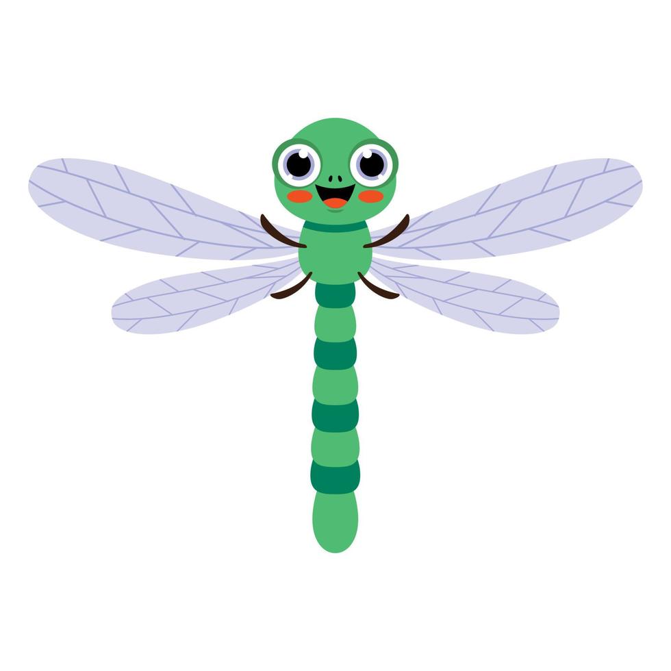 cartone animato illustrazione di un' libellula vettore