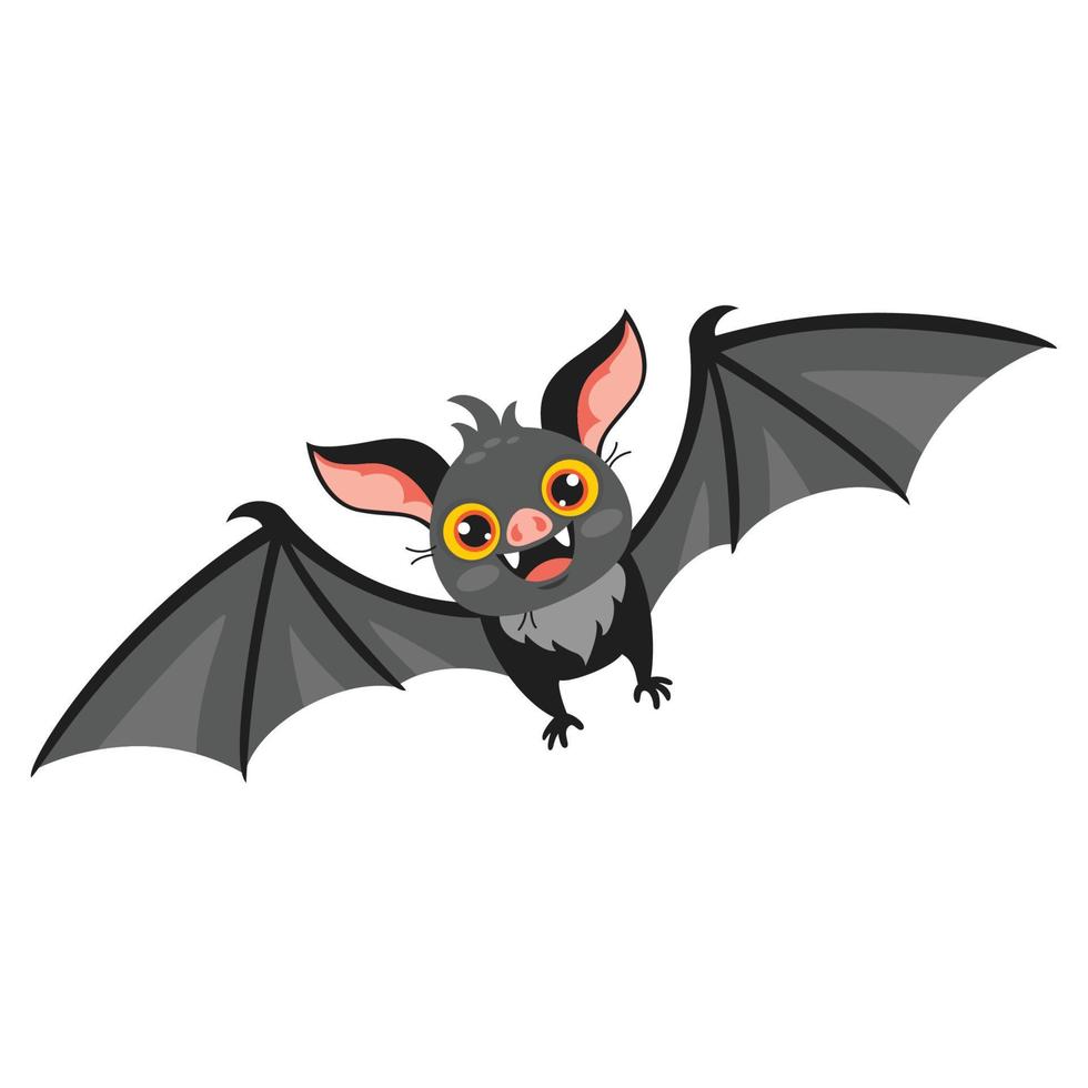 cartone animato disegno di un' pipistrello vettore
