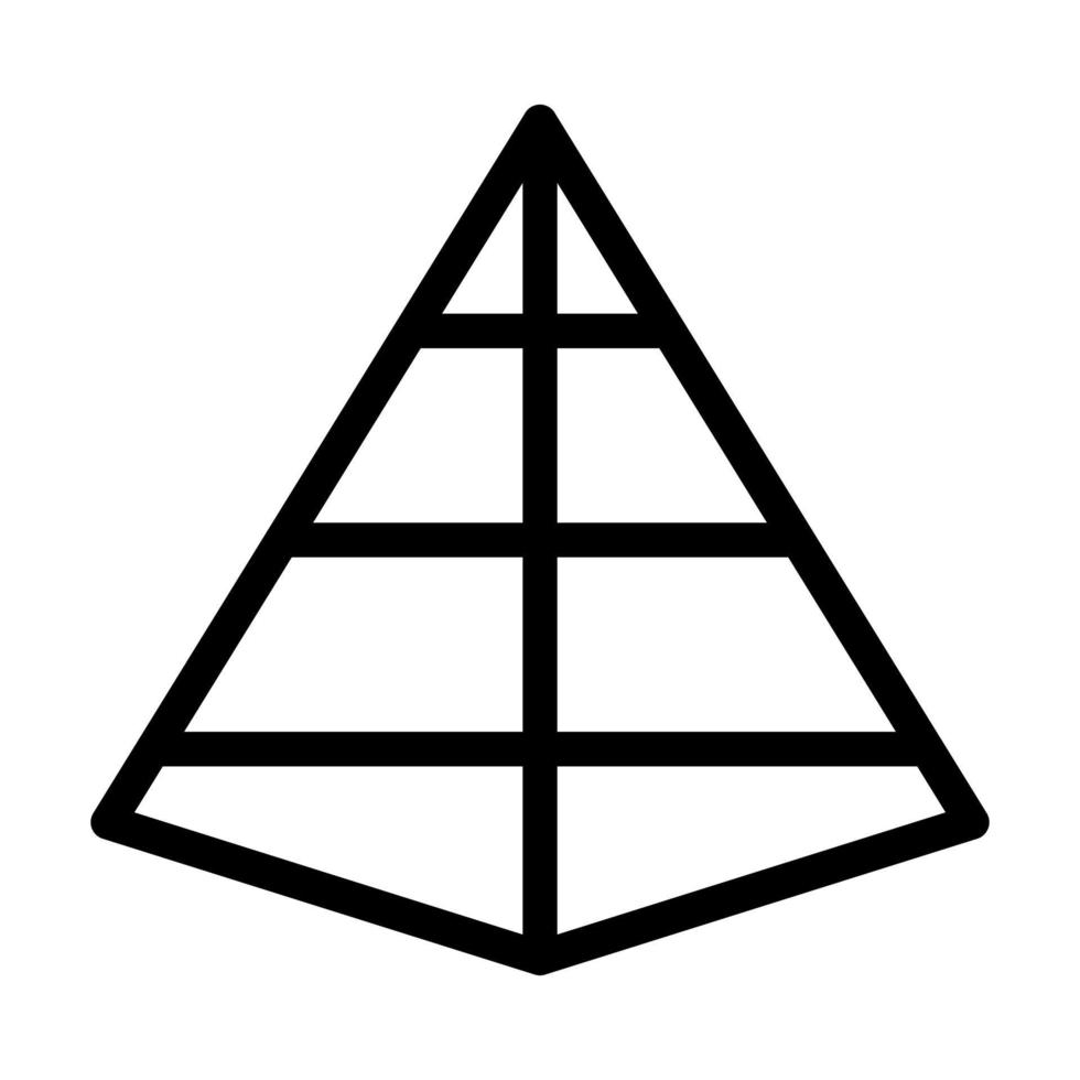 piramide icona design vettore