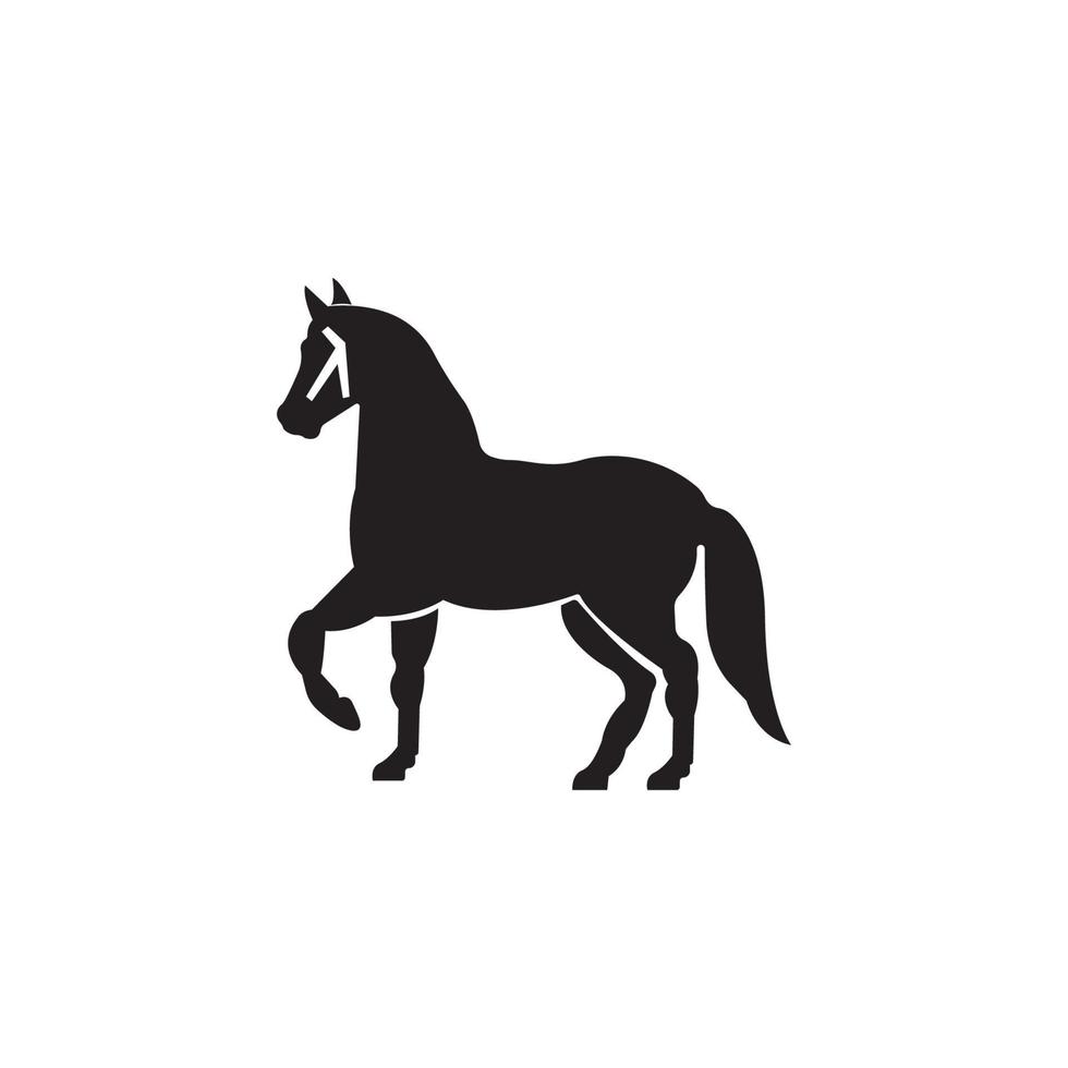 illustrazione vettoriale del modello di logo del cavallo