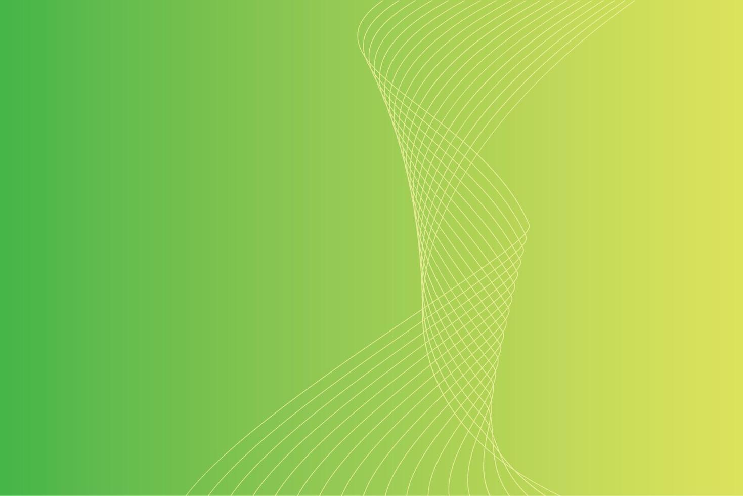 astratto sfondo con colorato ondulato Linee. astratto verde giallo pendenza sfondo design vettore