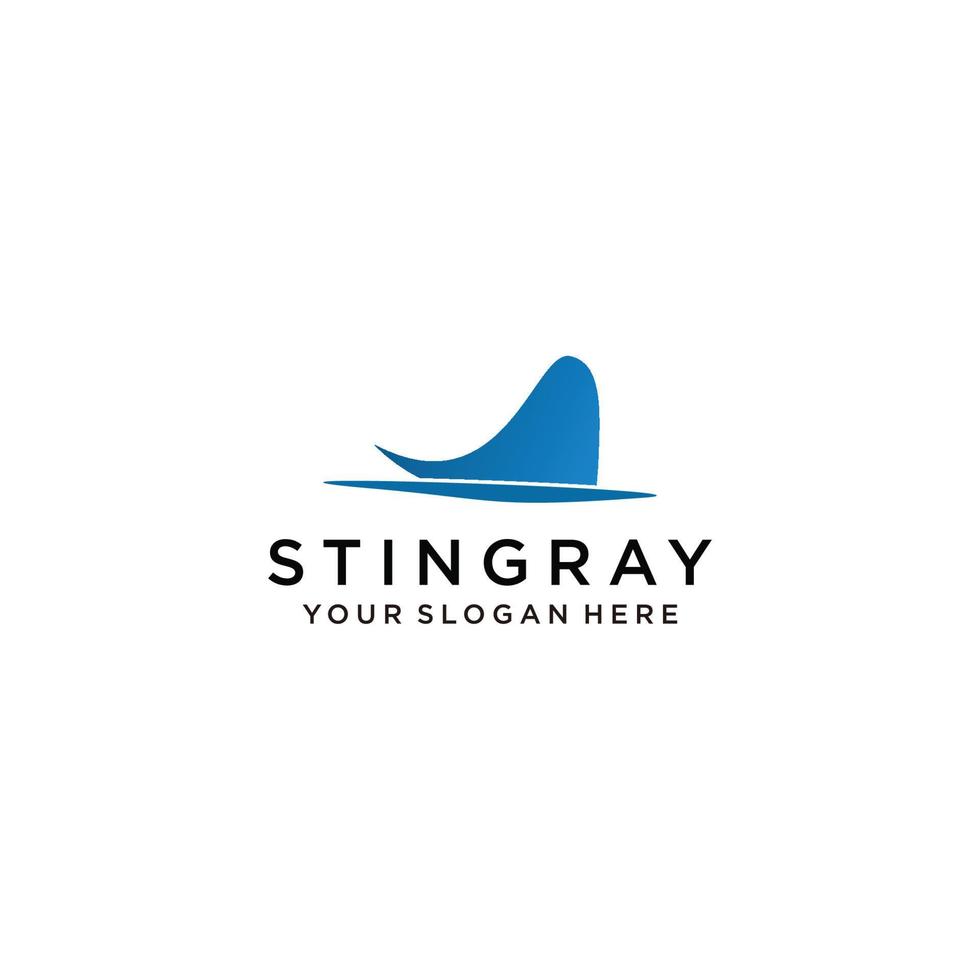 Stingray logo icona design modello piatto vettore