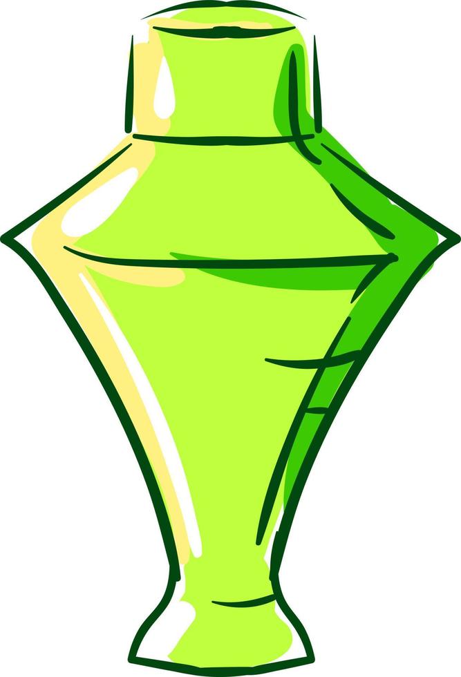 profumo nel verde bottiglia, illustrazione, vettore su bianca sfondo