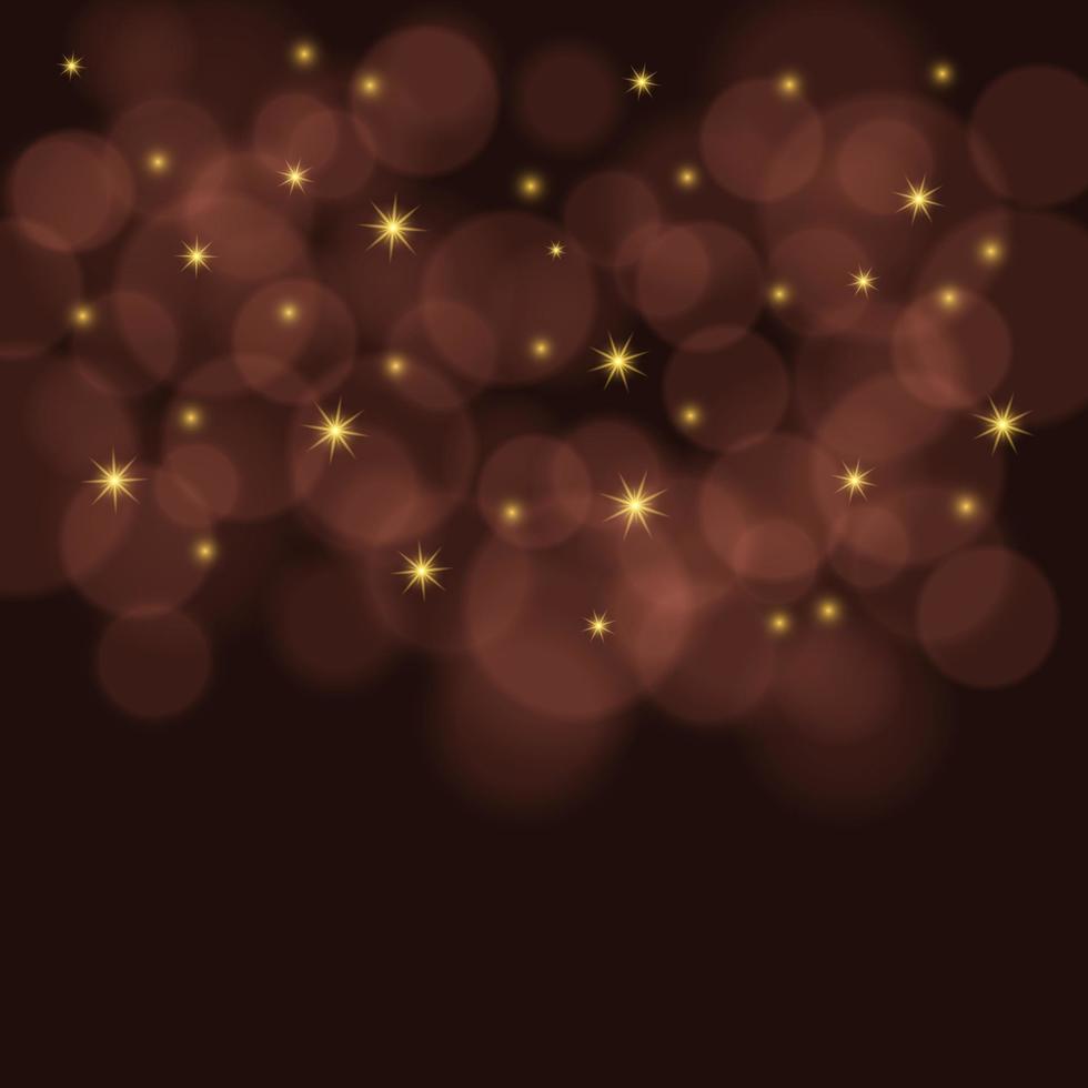 colorato sfondo con bokeh luci, stelle e lente bagliore. vettore illustrazione.