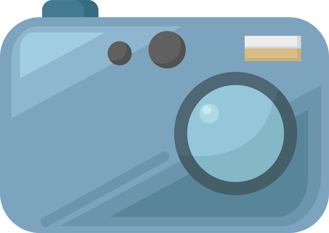 blu telecamera, illustrazione, vettore su bianca sfondo