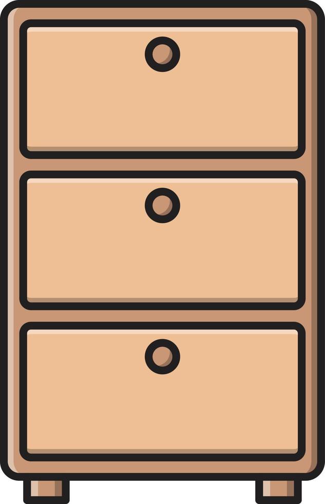 illustrazione vettoriale del cassetto su uno sfondo simboli di qualità premium. icone vettoriali per il concetto e la progettazione grafica.