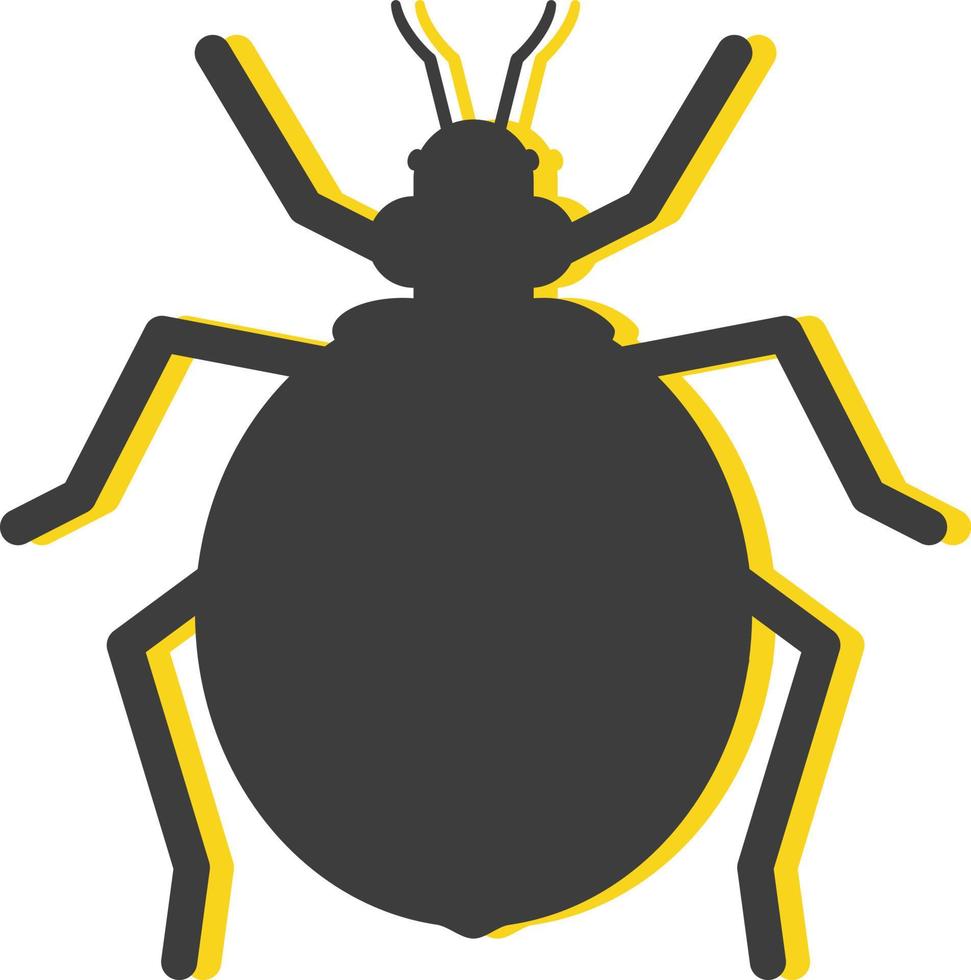 Grasso zecca insetto, illustrazione, vettore, su un' bianca sfondo. vettore