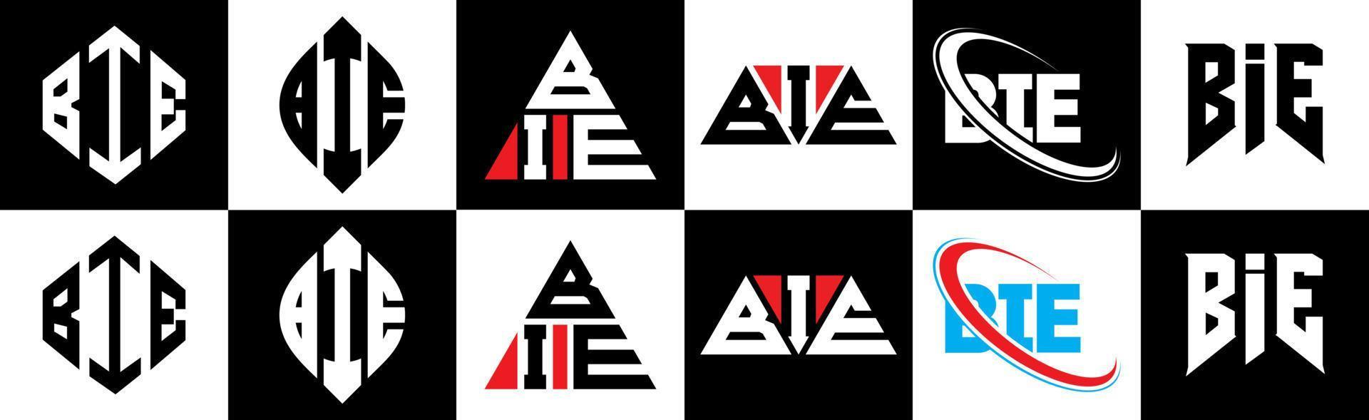 ciao lettera logo design nel sei stile. ciao poligono, cerchio, triangolo, esagono, piatto e semplice stile con nero e bianca colore variazione lettera logo impostato nel uno tavola da disegno. ciao minimalista e classico logo vettore